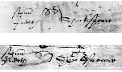 Judith Shakespeare signature