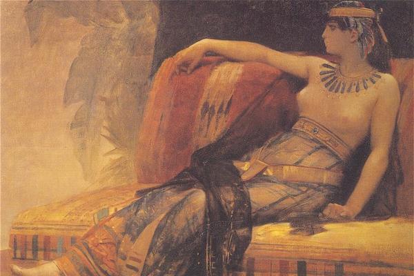 Portrait of Cleopatra by Alexandre Cabanel, titled 'Cleopatre étude'