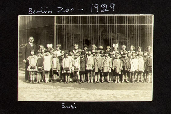 Susi’s school visit to Berlin Zoo, 1929. Photograph from the family album. © Sara Davidmann Susi’s school visit to Berlin Zoo, 1929. Photograph from the family album. © Sara Davidmann